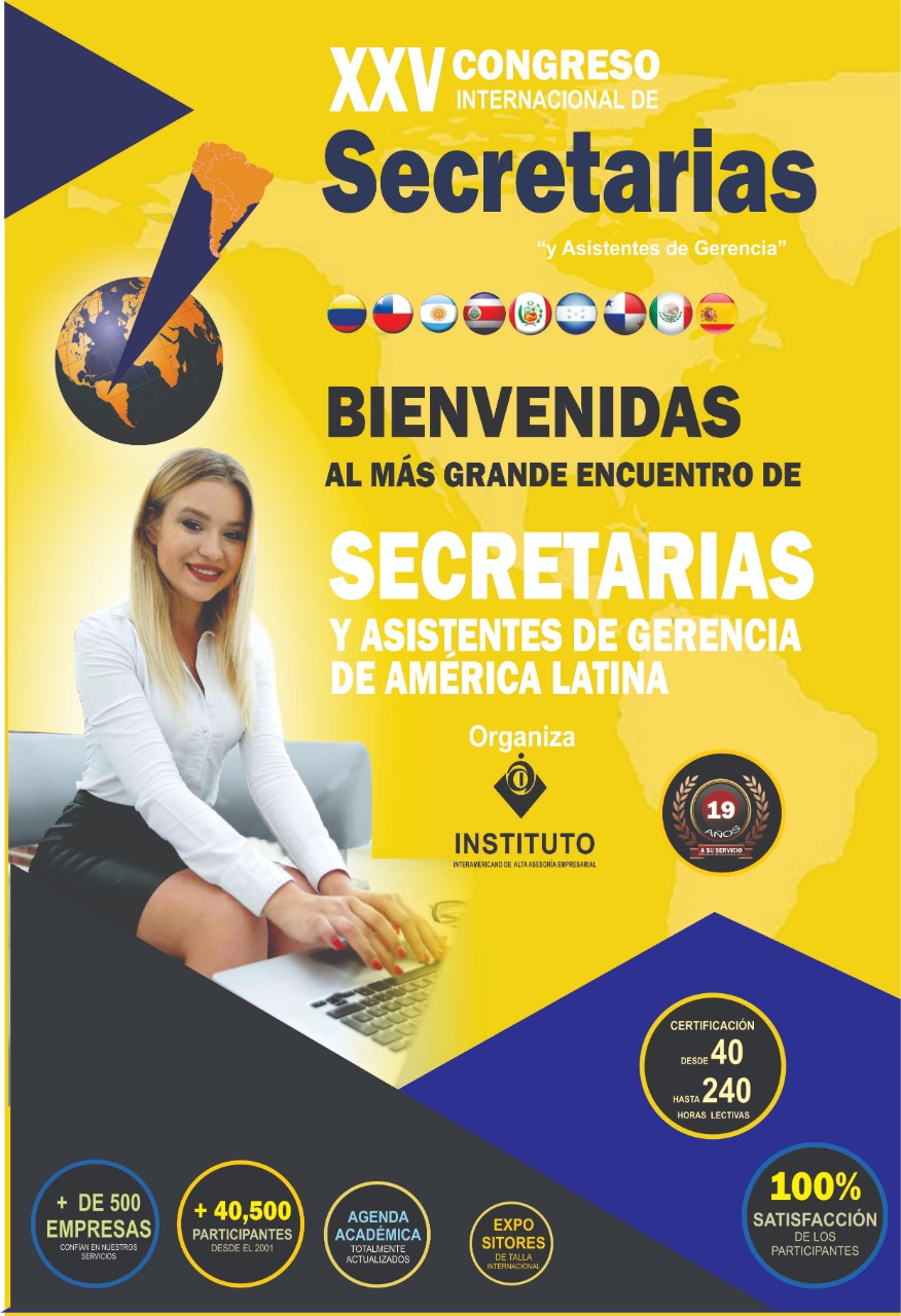 Participa en el XXV Congreso Internacional para Secretarias y Asistentes de Gerencia de Alto Desempeño en Tiempos de Cambios.